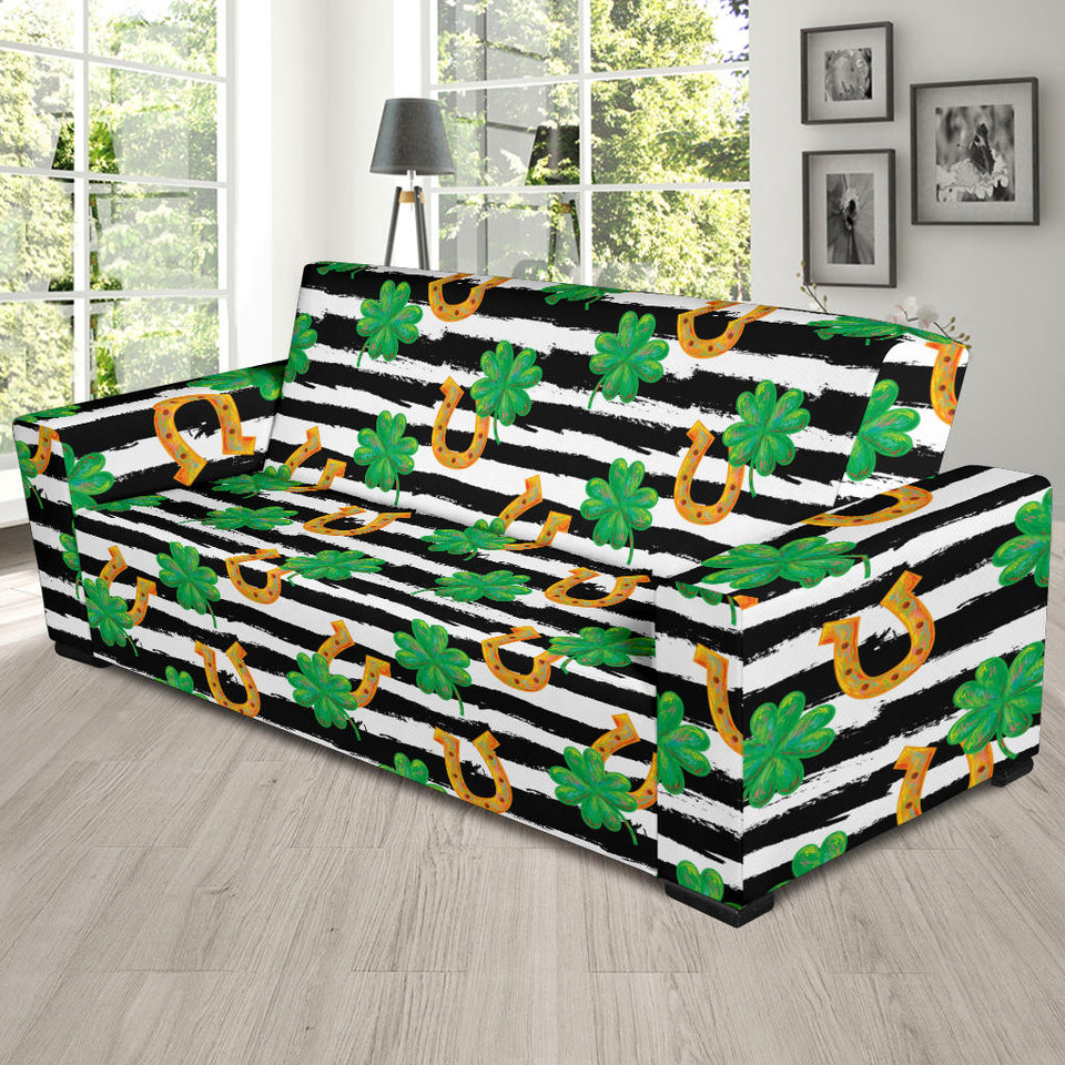 Horseshoes Pattern Print Design 01 Sofa Slipcover
