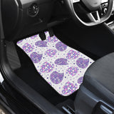 Hedgehog Pattern Print Design 05 Front and Back Car Mats