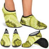 Sliced Kiwi Pattern Aqua Shoes