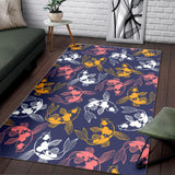 Koi Fish Carp Fish Pattern Area Rug