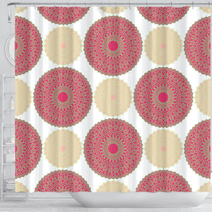 Circle Indian Pattern Shower Curtain Fulfilled In US