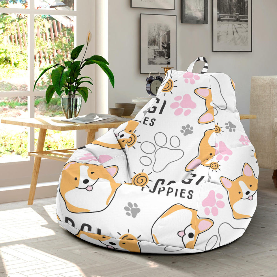 Corgi Dog Pattern Bean Bag Cover