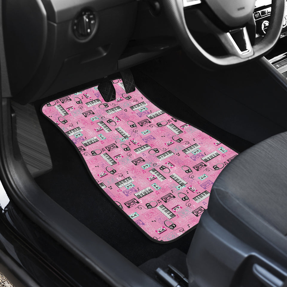 Piano Pattern Print Design 01 Front Car Mats