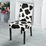 Cow Skin Pattern Dining Chair Slipcover