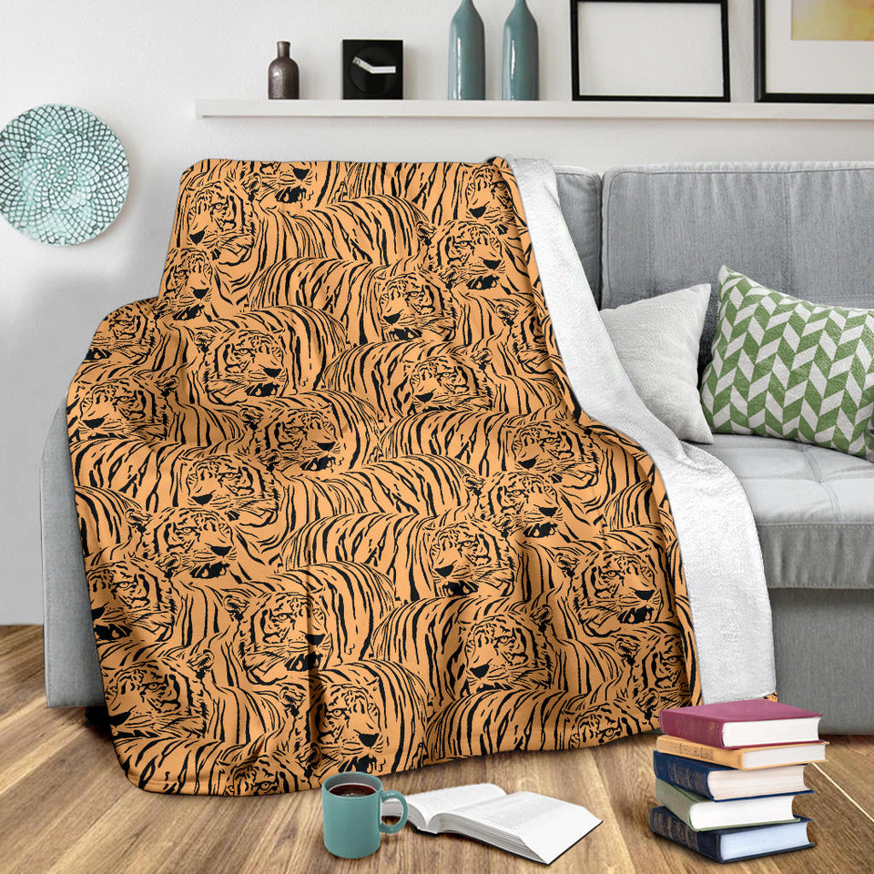 Bengal Tigers Pattern Premium Blanket