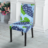 Watercolor Grape Pattern Dining Chair Slipcover