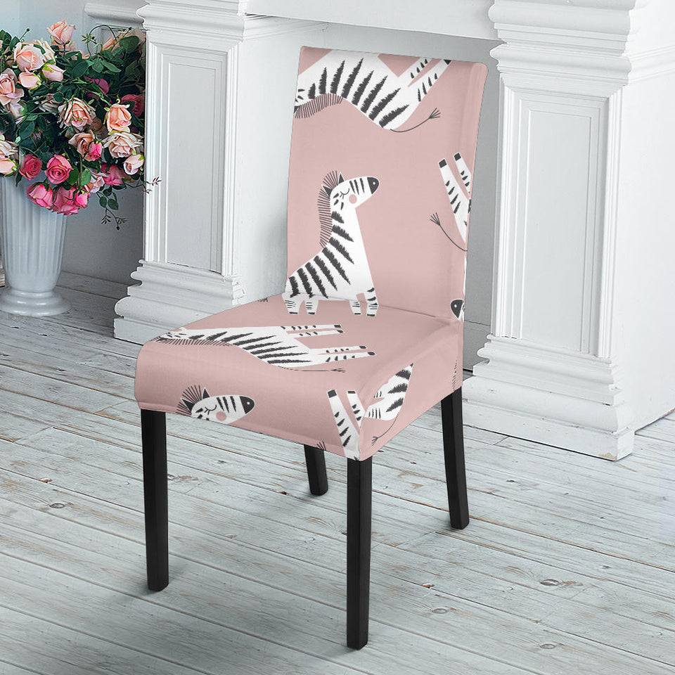 Cute Zebra Pattern Dining Chair Slipcover