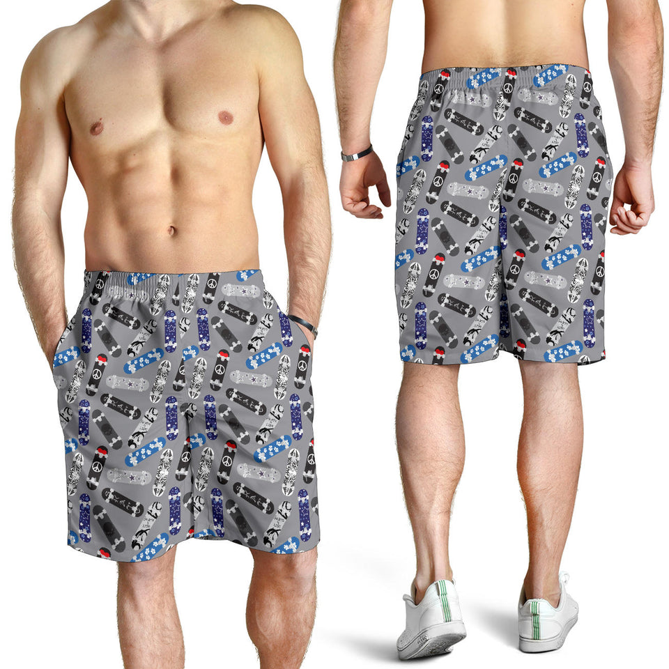 Skate Board Pattern Print Design 03 Men Shorts