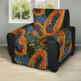 Colorful papaya tropical leaves Recliner Cover Protector