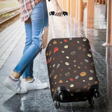 Coffee Bean Leave Pattern Luggage Covers