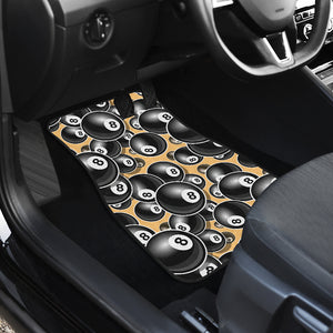 Billiard Ball Pattern Print Design 04 Front Car Mats