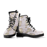 Cute Owl Leaf Leather Boots
