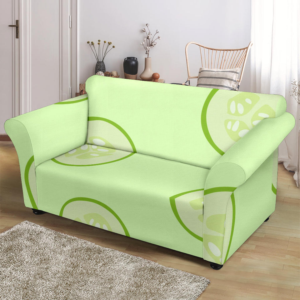 Cucumber Pattern Loveseat Couch Slipcover