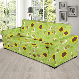 Snail Pattern Print Design 01  Sofa Slipcover