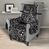 Handwritten cheese pattern Chair Cover Protector
