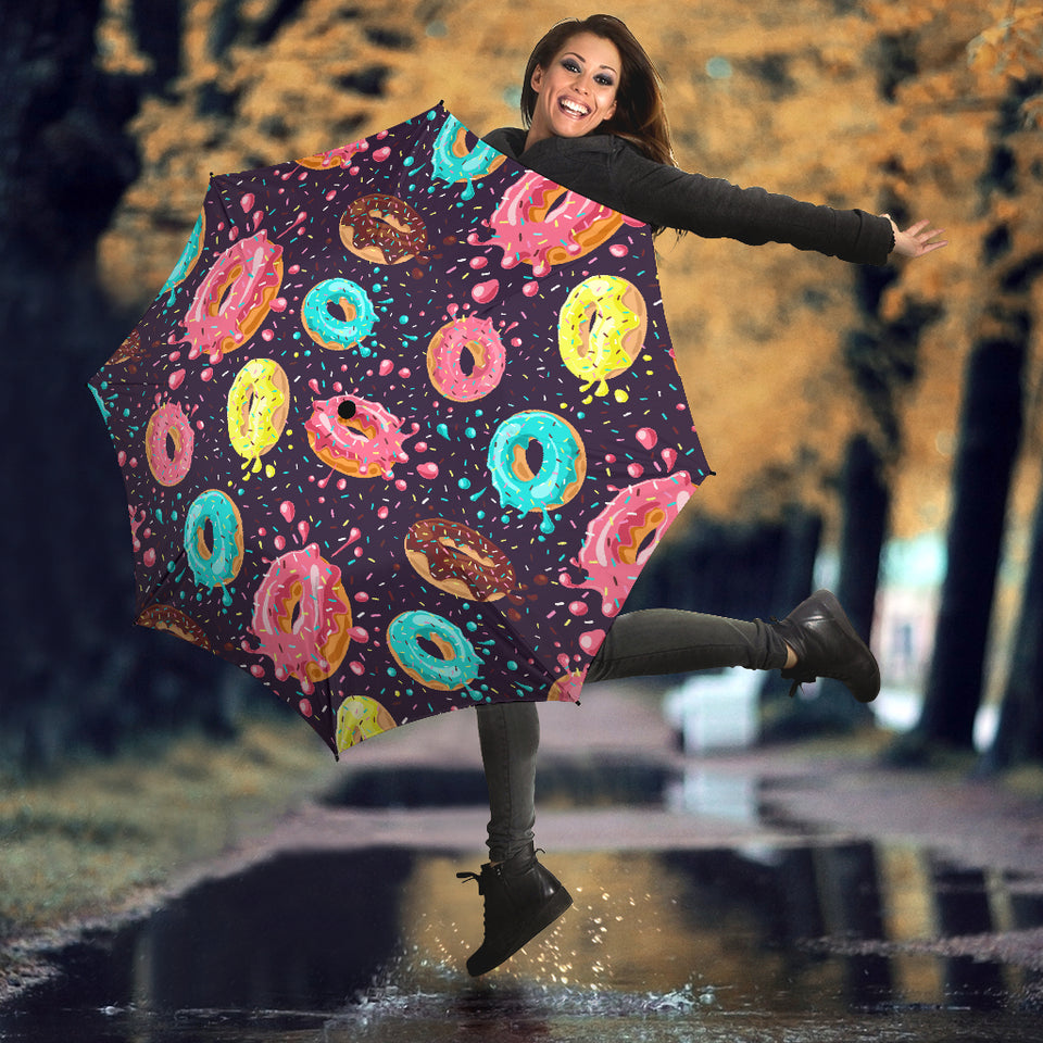 Colorful Donut Glaze Pattern Umbrella