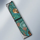 Cute Brown Sea Otters Ornamental Seaweed Corals Green Water Car Sun Shade