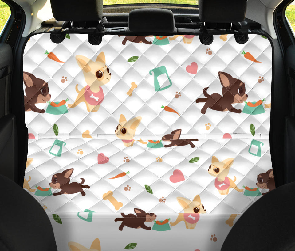 Cute Chihuahua Puppie Pattern Dog Car Seat Covers