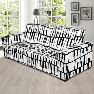 Piano Pattern Print Design 03  Sofa Slipcover