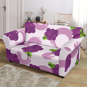 Cute Grape Pattern Loveseat Couch Slipcover