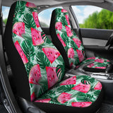 Watermelons Tropical Palm Leaves Pattern  Universal Fit Car Seat Covers