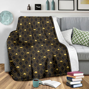 Casino Cards Suits Pattern Print Design 01 Premium Blanket