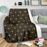 Casino Cards Suits Pattern Print Design 01 Premium Blanket