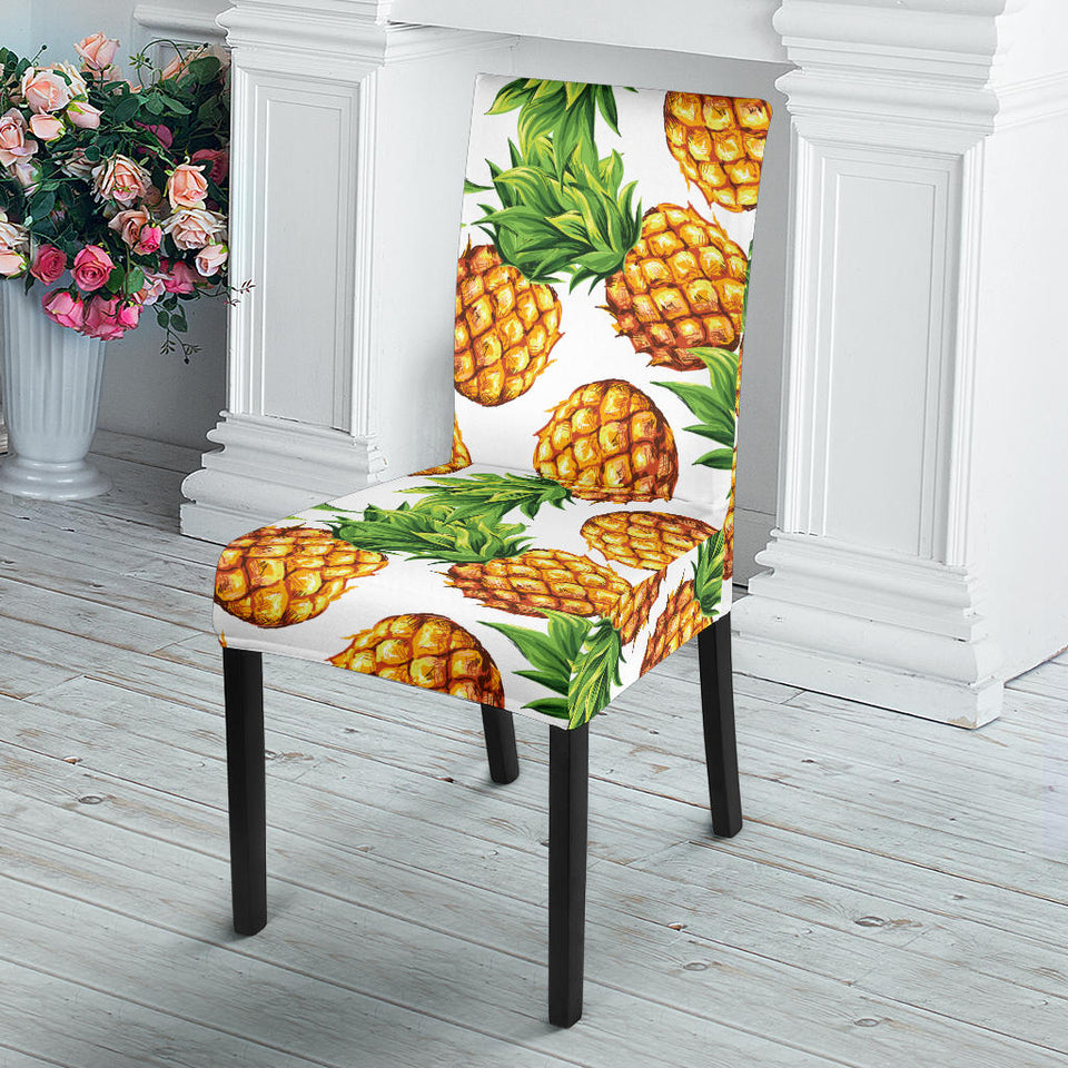 Pineapples Design Pattern Dining Chair Slipcover