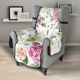 Hand drawn butterfly rose Chair Cover Protector