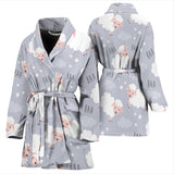 Sweet Dreams Sheep Pattern Women'S Bathrobe