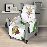 Color hand drawn cocoa pattern Chair Cover Protector
