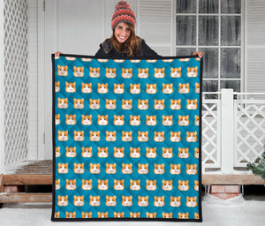 Guinea Pig Pattern Print Design 03 Premium Quilt