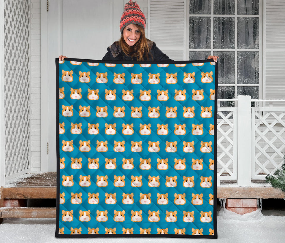 Guinea Pig Pattern Print Design 03 Premium Quilt
