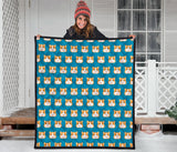 Guinea Pig Pattern Print Design 03 Premium Quilt