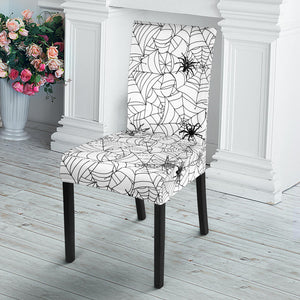Spider Web Cobweb Pattern Dining Chair Slipcover