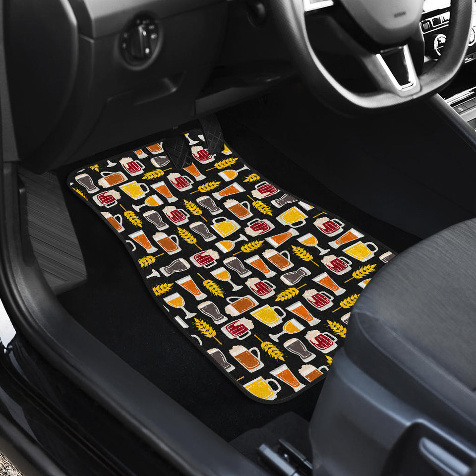 Beer Type Pattern  Front Car Mats