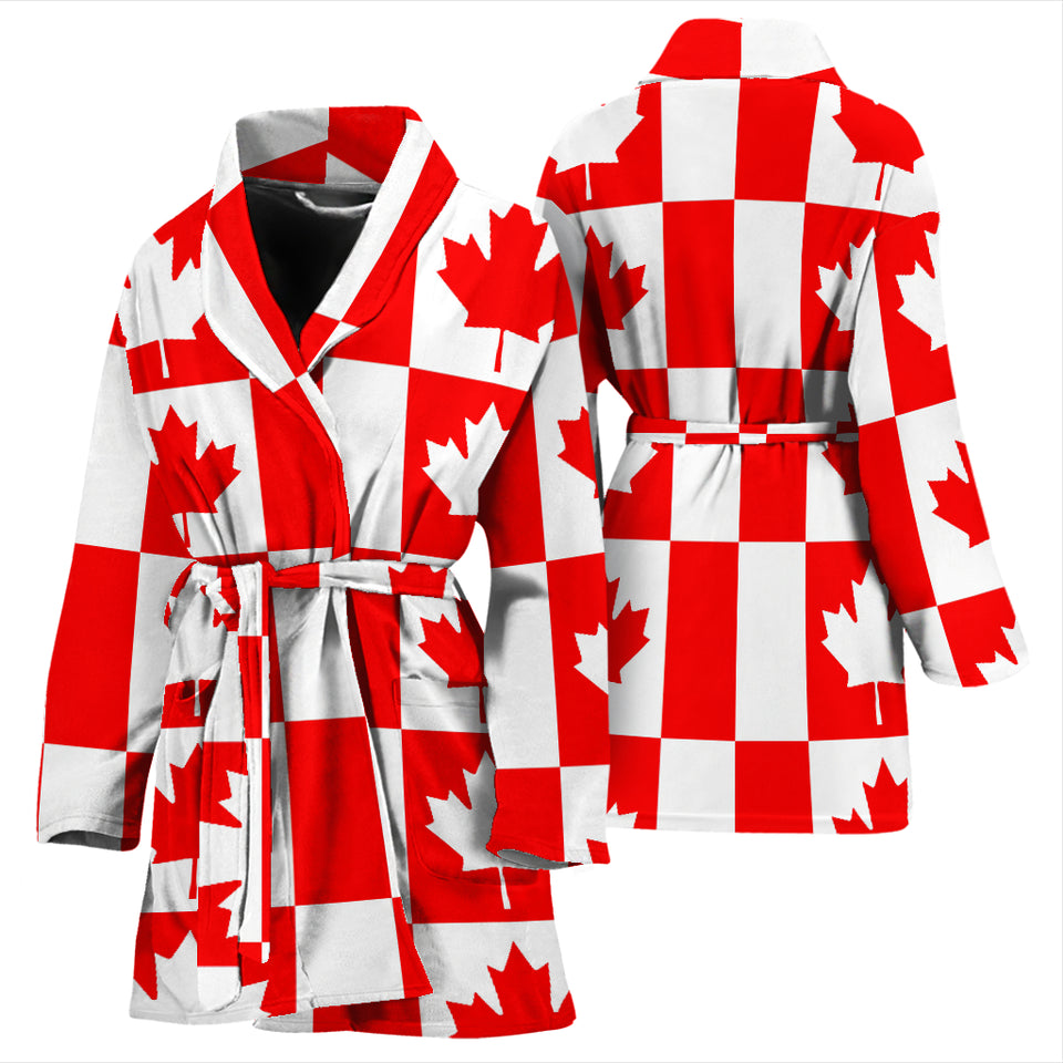Canada Pattern Print Design 05 Women's Bathrobe