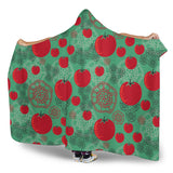 Tomato Design Pattern Hooded Blanket