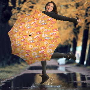 Camper Van Pattern Print Design 04 Umbrella