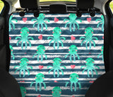 Cute Octopuses Heart Striped Background Dog Car Seat Covers