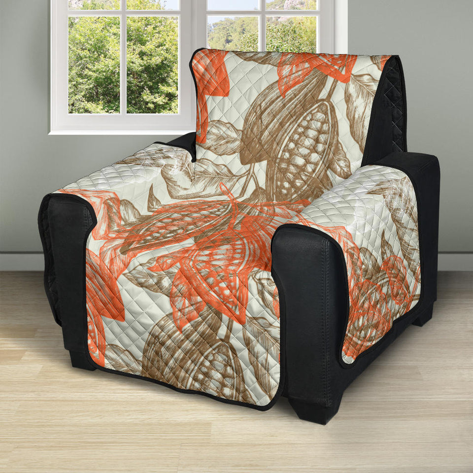Cocoa beans Cocoa tree pattern Recliner Cover Protector