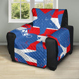 American football ball star stripes pattern Recliner Cover Protector