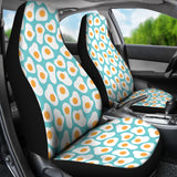 Fried Eggs Pattern Print Design 04 Universal Fit Car Seat Covers