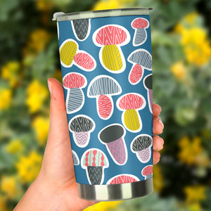 Colorful Mushroom Design Pattern Tumbler