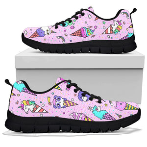 Cute Ice Cream Cone Animal Pattern Women'S Sneaker Shoes Pillow