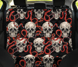 Red Snake Skull Pattern Dog Car Seat Covers