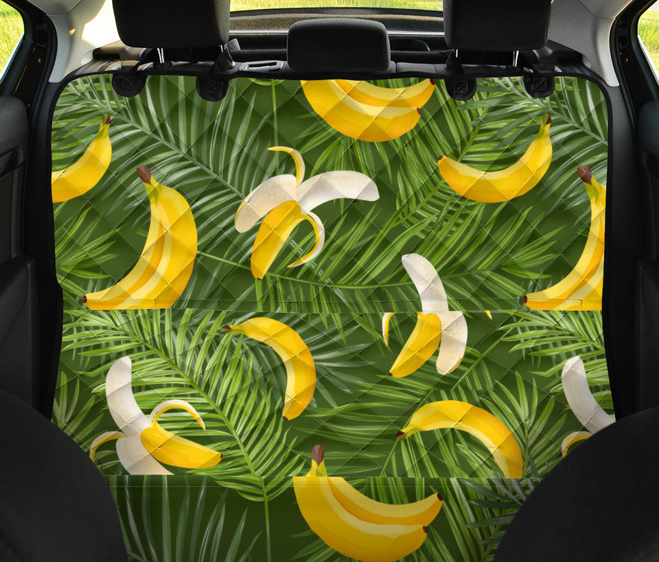 Banana Palm Leaves Pattern Dog Car Seat Covers