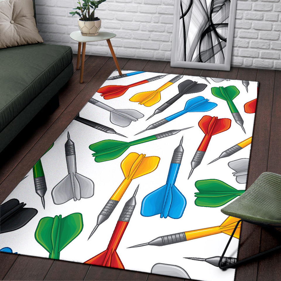 Darts Pattern Print Design 03 Area Rug