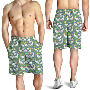 Pelican Pattern Print Design 04 Men Shorts