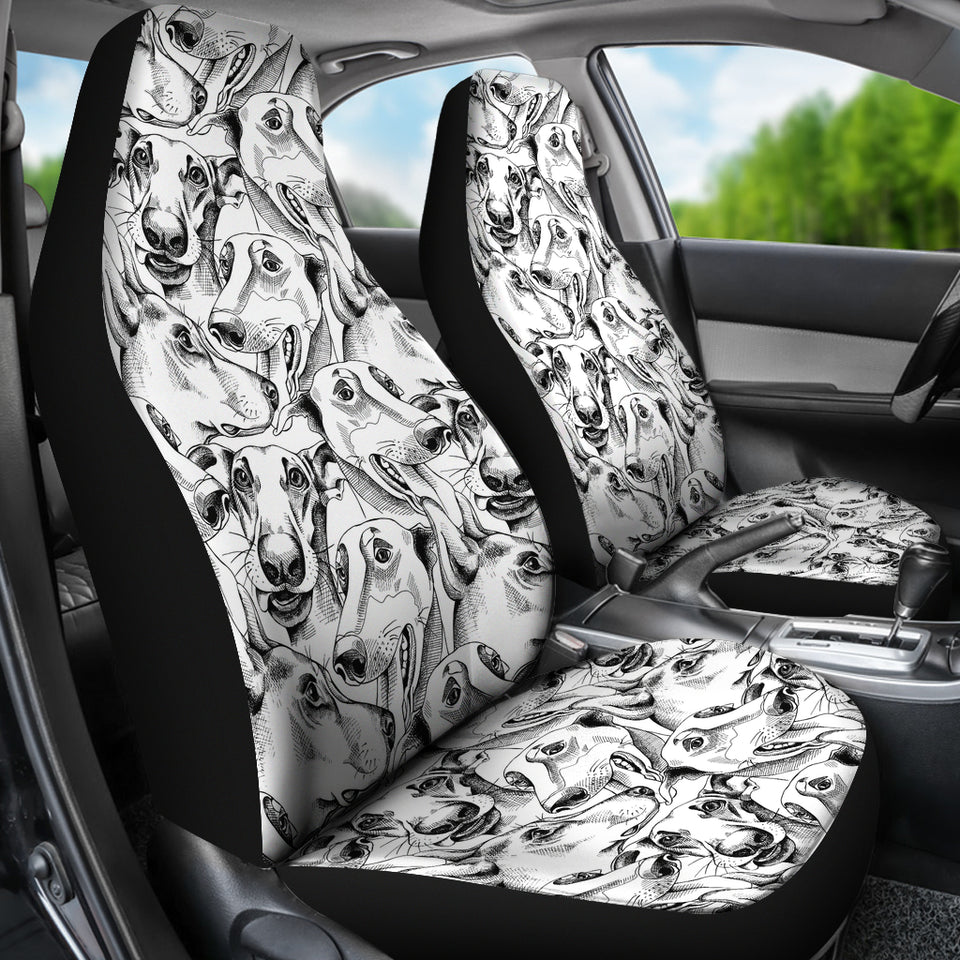 Greyhound Pattern Print Design 01 Universal Fit Car Seat Covers